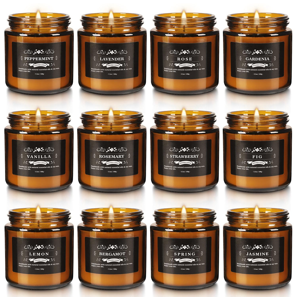 Howemon soy wax candles 3.5oz each deliver long-lasting fragrance for relaxing evenings