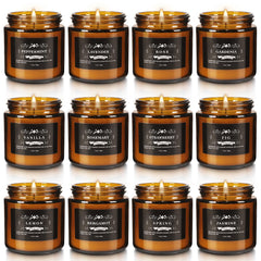 Howemon soy wax candles 3.5oz each deliver long-lasting fragrance for relaxing evenings