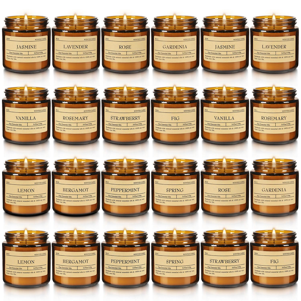 Howemon soy wax candles with long burn time for cozy evenings