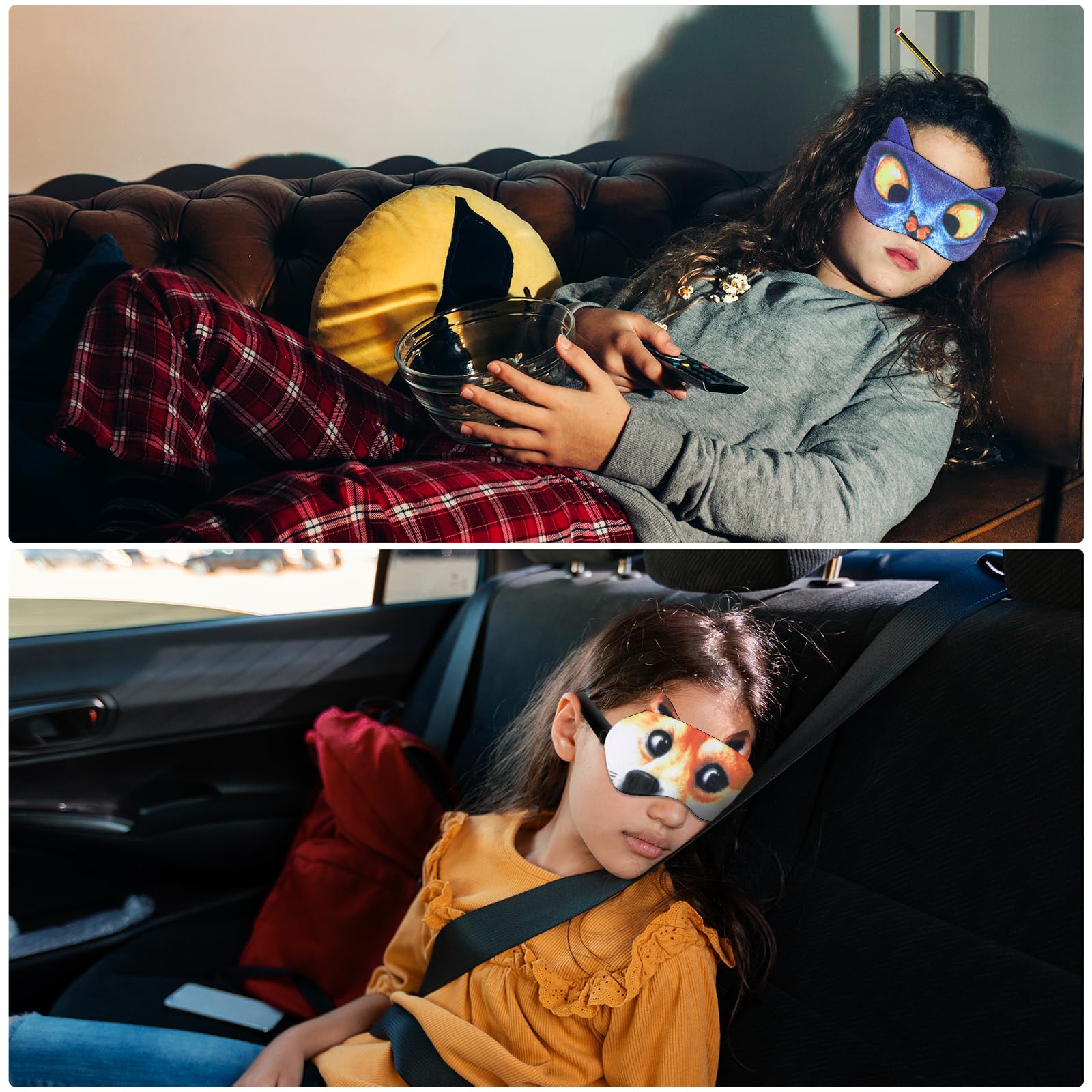 Hpmjz sleep mask blue color blocks light during sleep