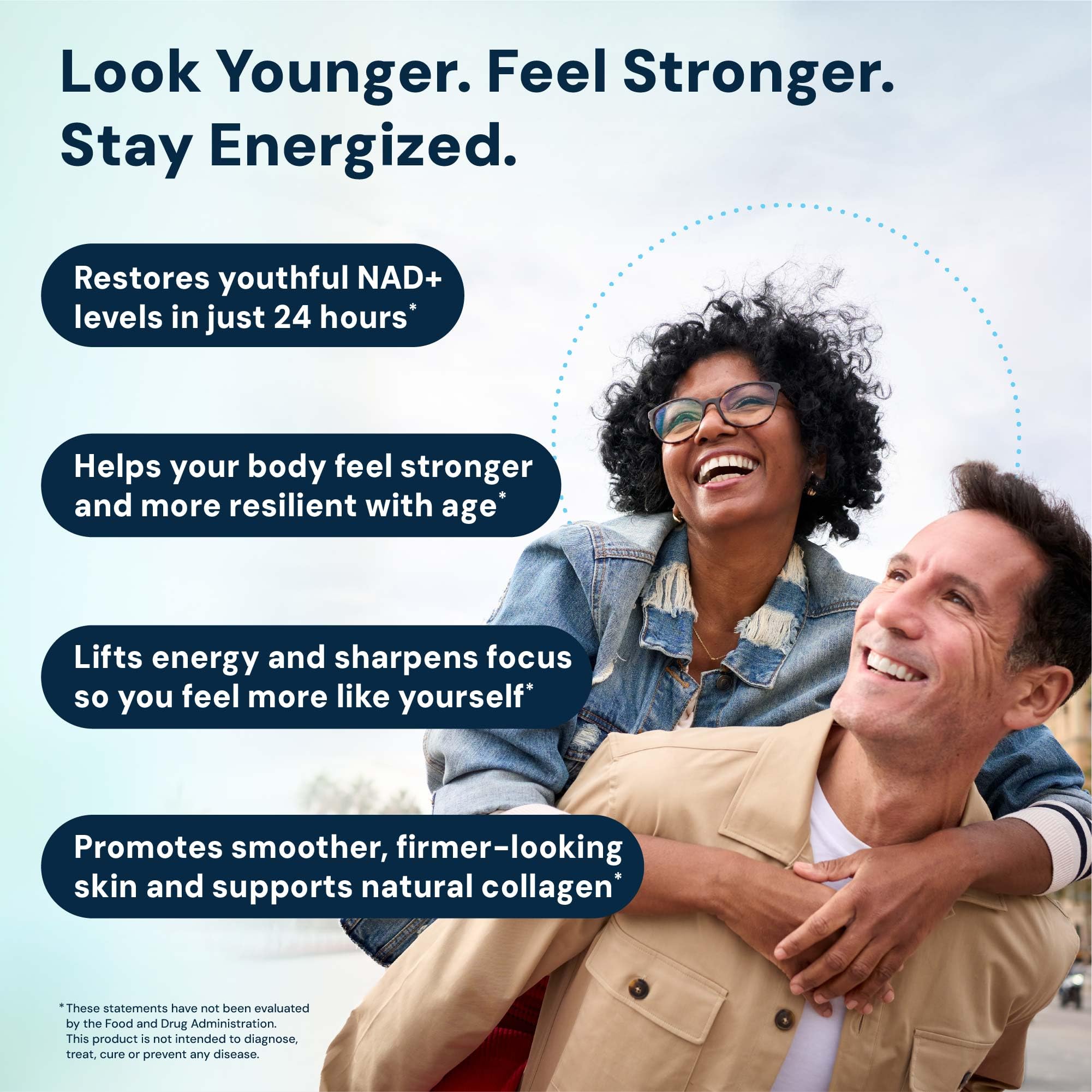 HPN NAD3 bottle pour, quick daily serving for metabolic vitality.