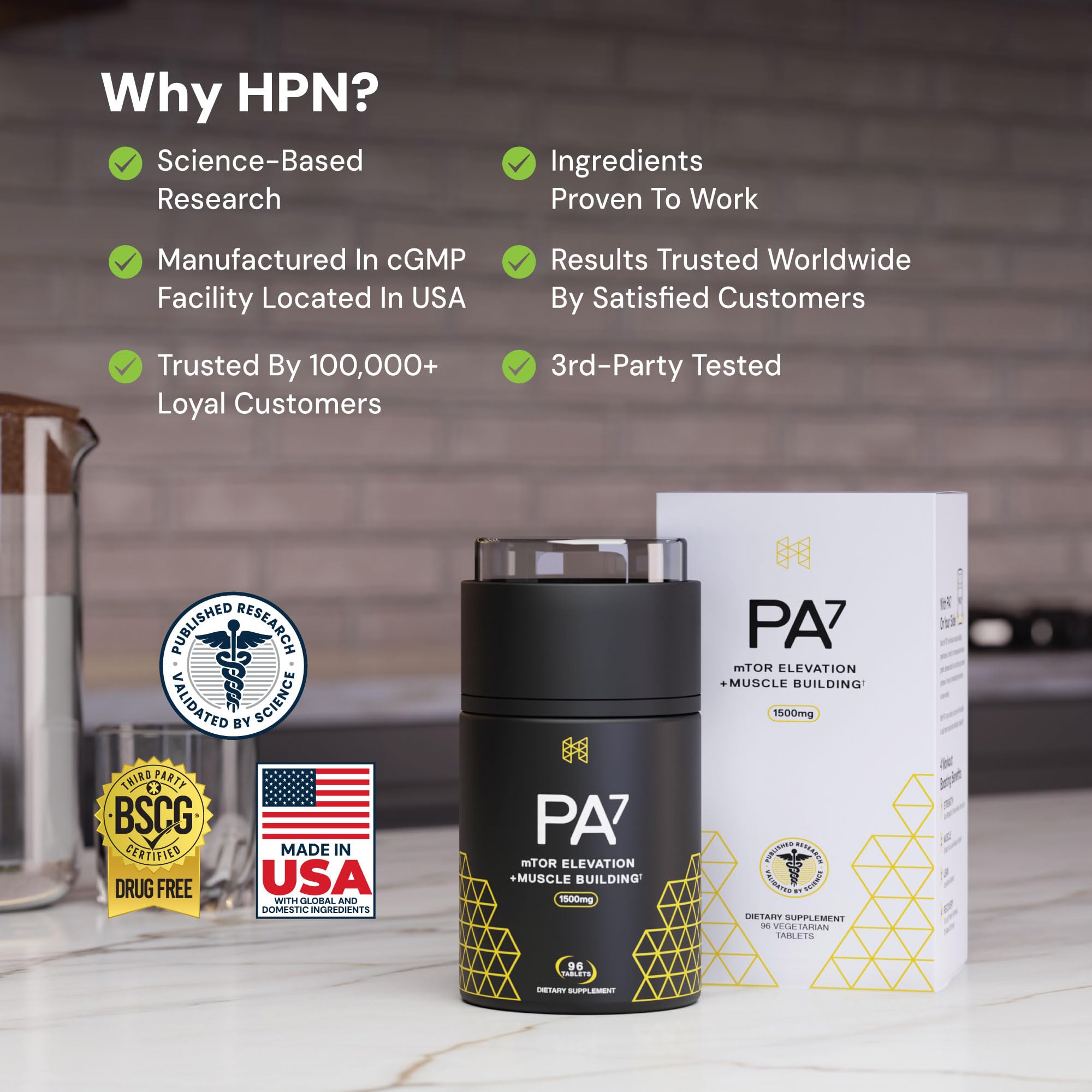 Dosing guide note for HPN PA7 to assist workout planning and scheduling.