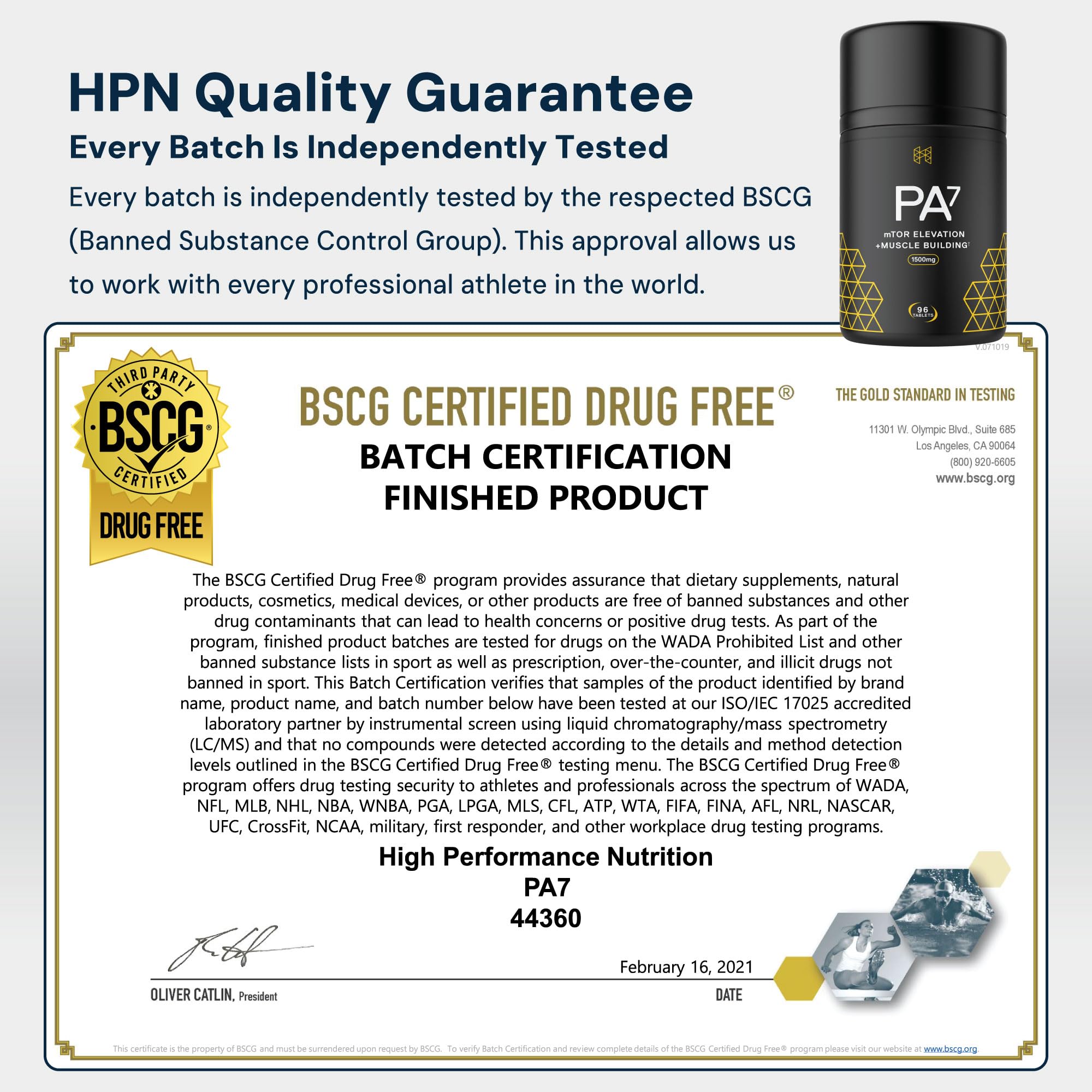 Close-up of HPN PA7 tablet coating emphasizing easy swallowing and consistency.
