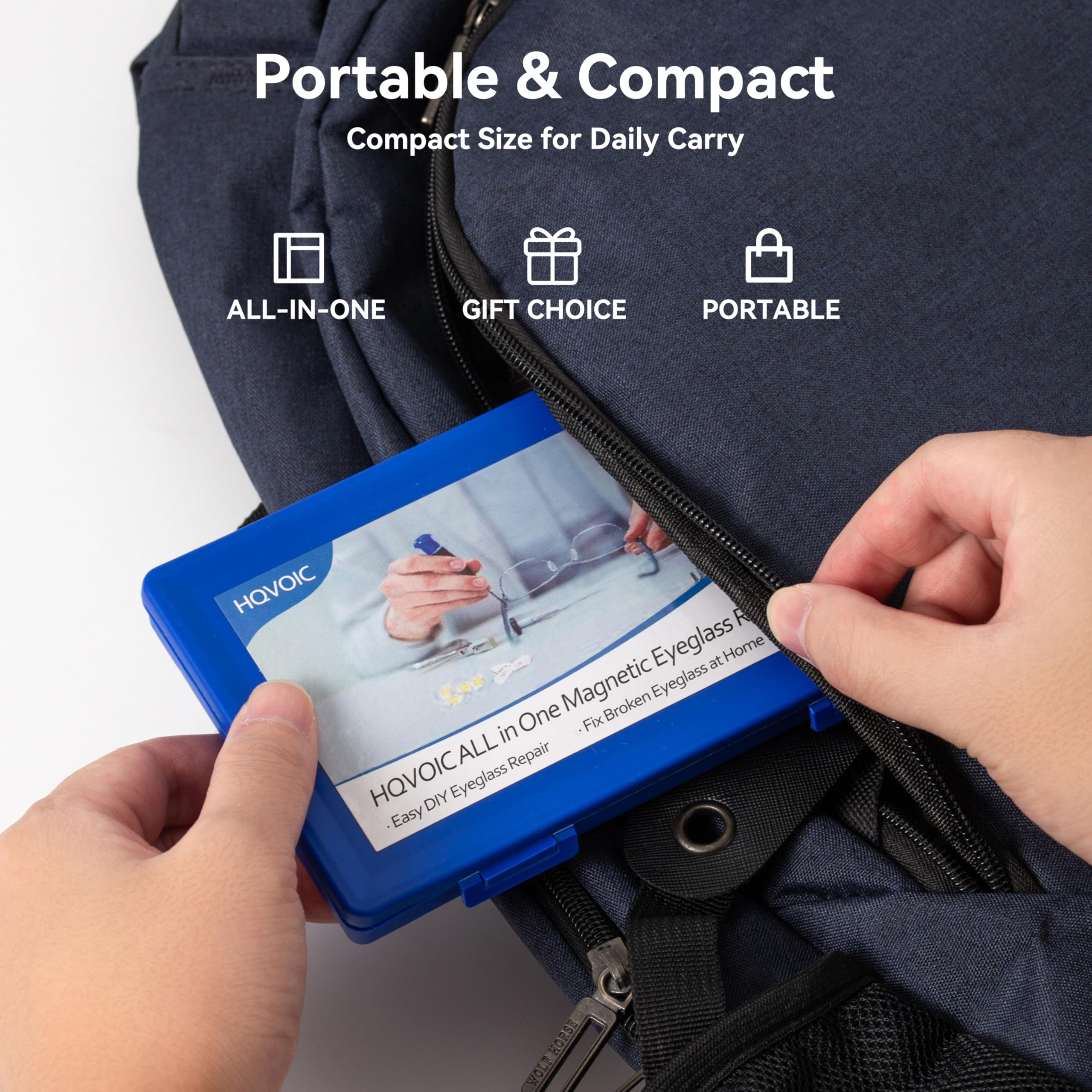 HQVOIC accessories like washers and cleaning cloth for tidy repairs.