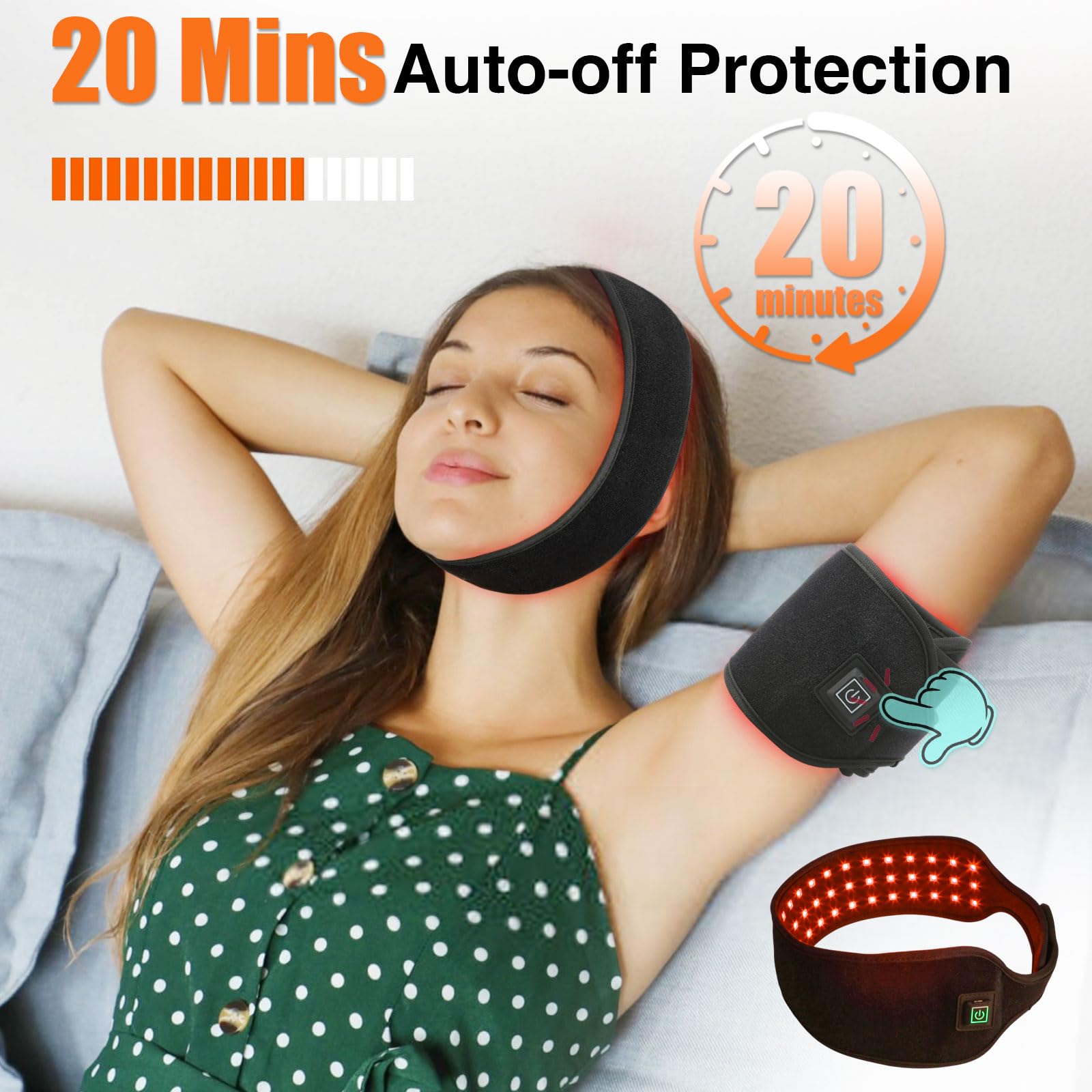 Hsypti belt 37-inches coverage penetrates deep to soothe joints and muscle tension.