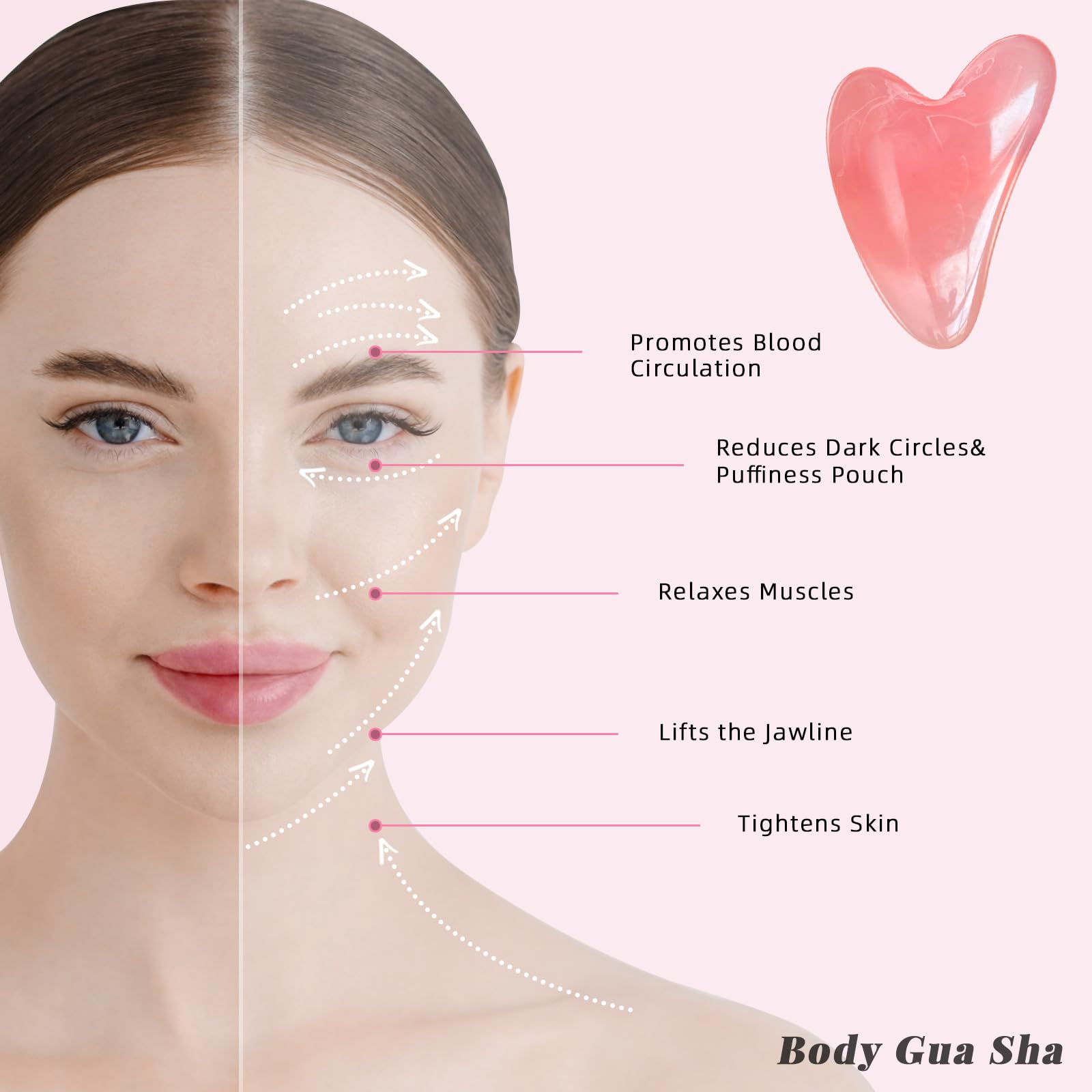 HTHLNG Body Gua Sha Tool supports cellulite sculpting with massage and contouring.