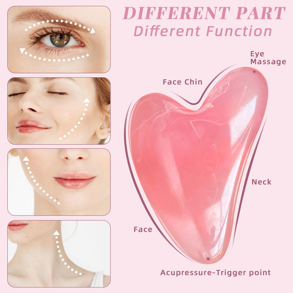 HTHLNG Body Gua Sha Tool resin surface glides smoothly for easy cleaning.