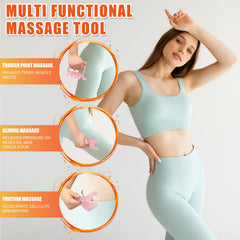 HTHLNG fascia massage blaster massage nodes close-up for targeted trigger-point relief