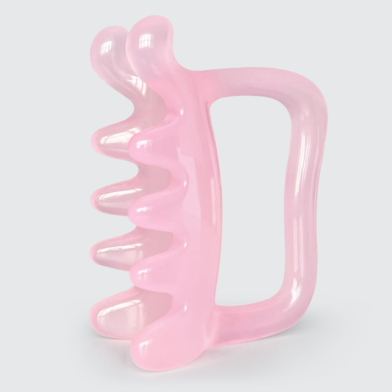 HTHLNG fascia massage blaster handle close-up for precise grip during deep-tissue work