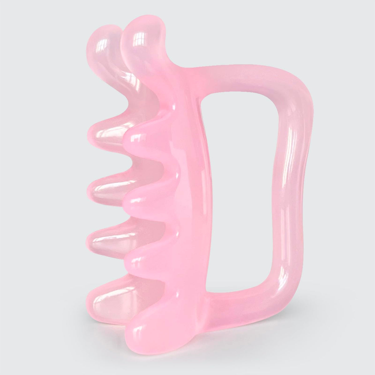 HTHLNG fascia massage blaster handle close-up for precise grip during deep-tissue work