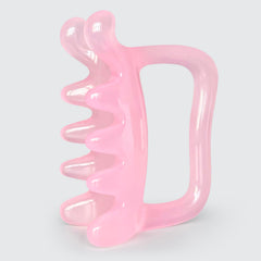 HTHLNG fascia massage blaster handle close-up for precise grip during deep-tissue work