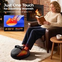 HTM foot massager with air compression for balanced pressure and comfort
