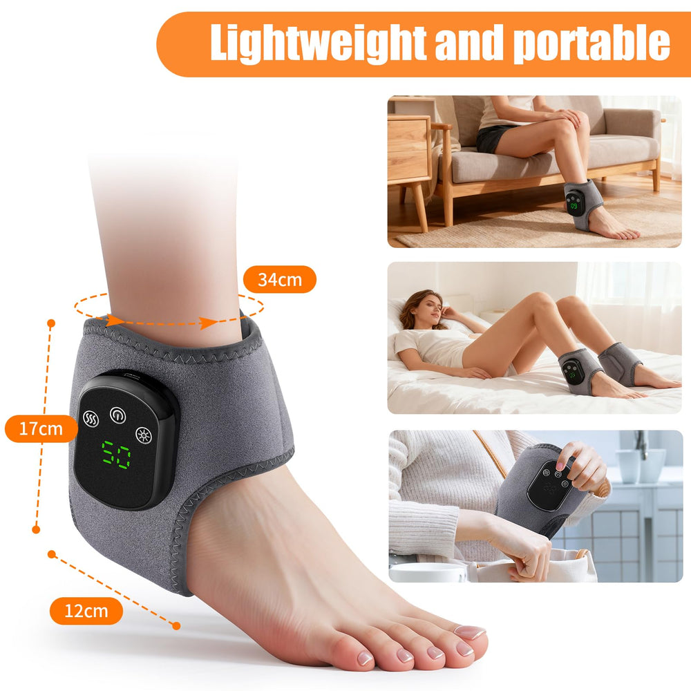 HUAJUN Foot Massager with large front opening for easy wear.