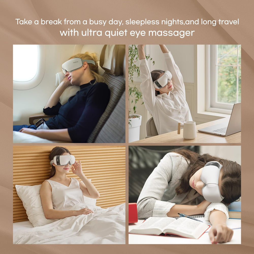 HuBDIC HubiCare eye massager with Bluetooth music function for immersion.