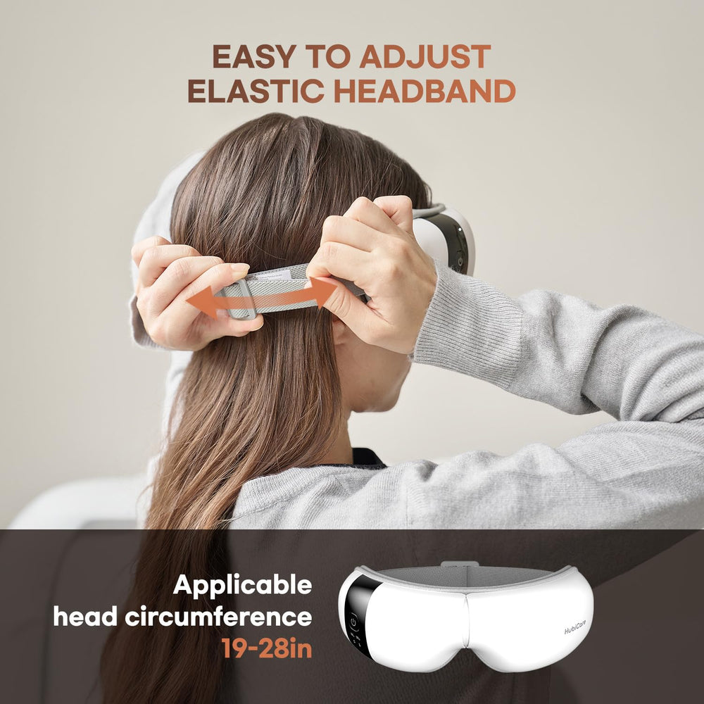 HuBDIC HubiCare eye massager foldable design with travel pouch.