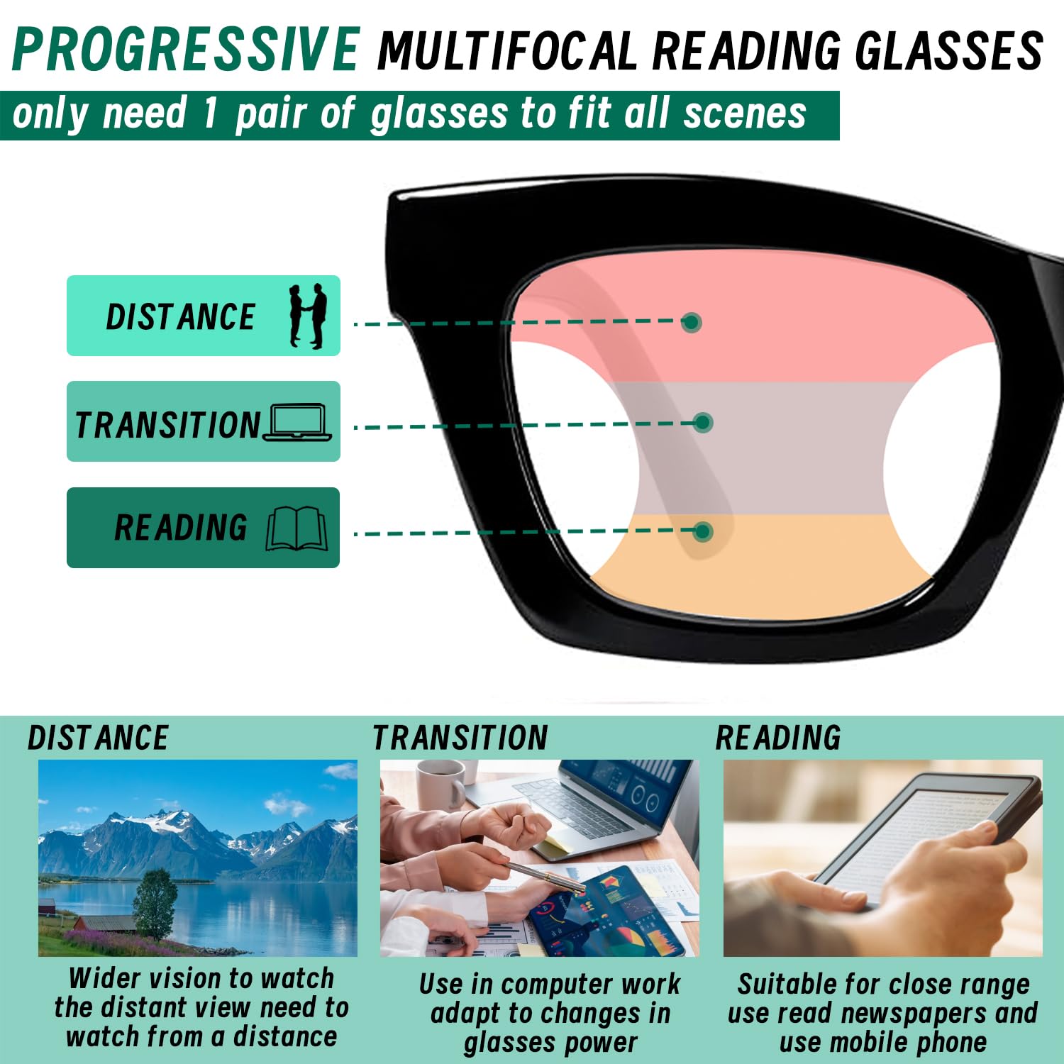 Hubeye universal-fit frames suit all face types for everyday use