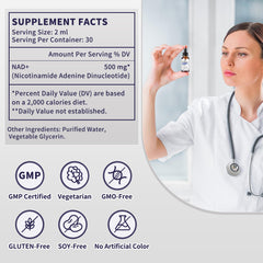 Hudetex NAD Liquid drops showcase liposomal delivery for high absorption