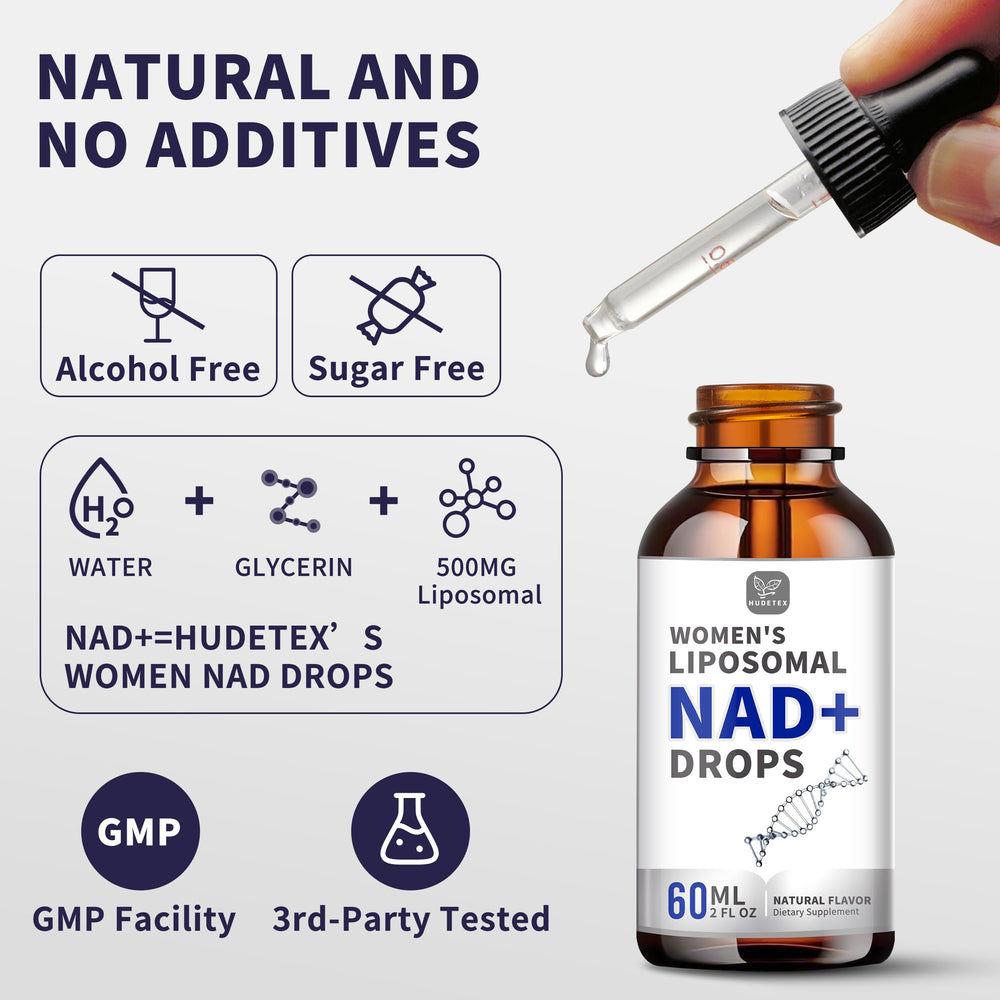 Hudetex NAD Liquid vegan formula designed for plant-based wellness