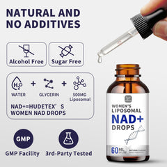 Hudetex NAD Liquid vegan formula designed for plant-based wellness