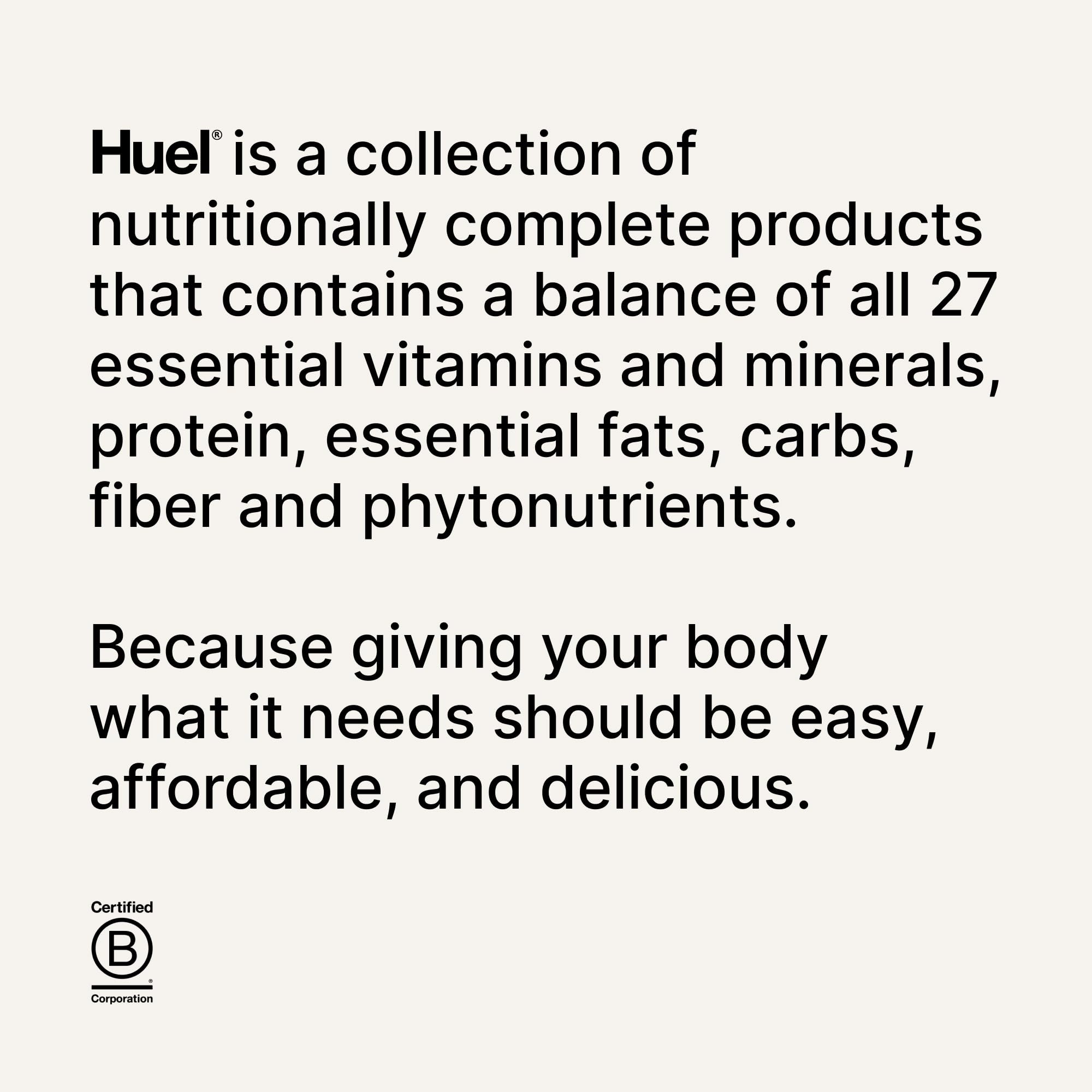 Packaging designed to reduce waste and emissions for Huel Black Edition.