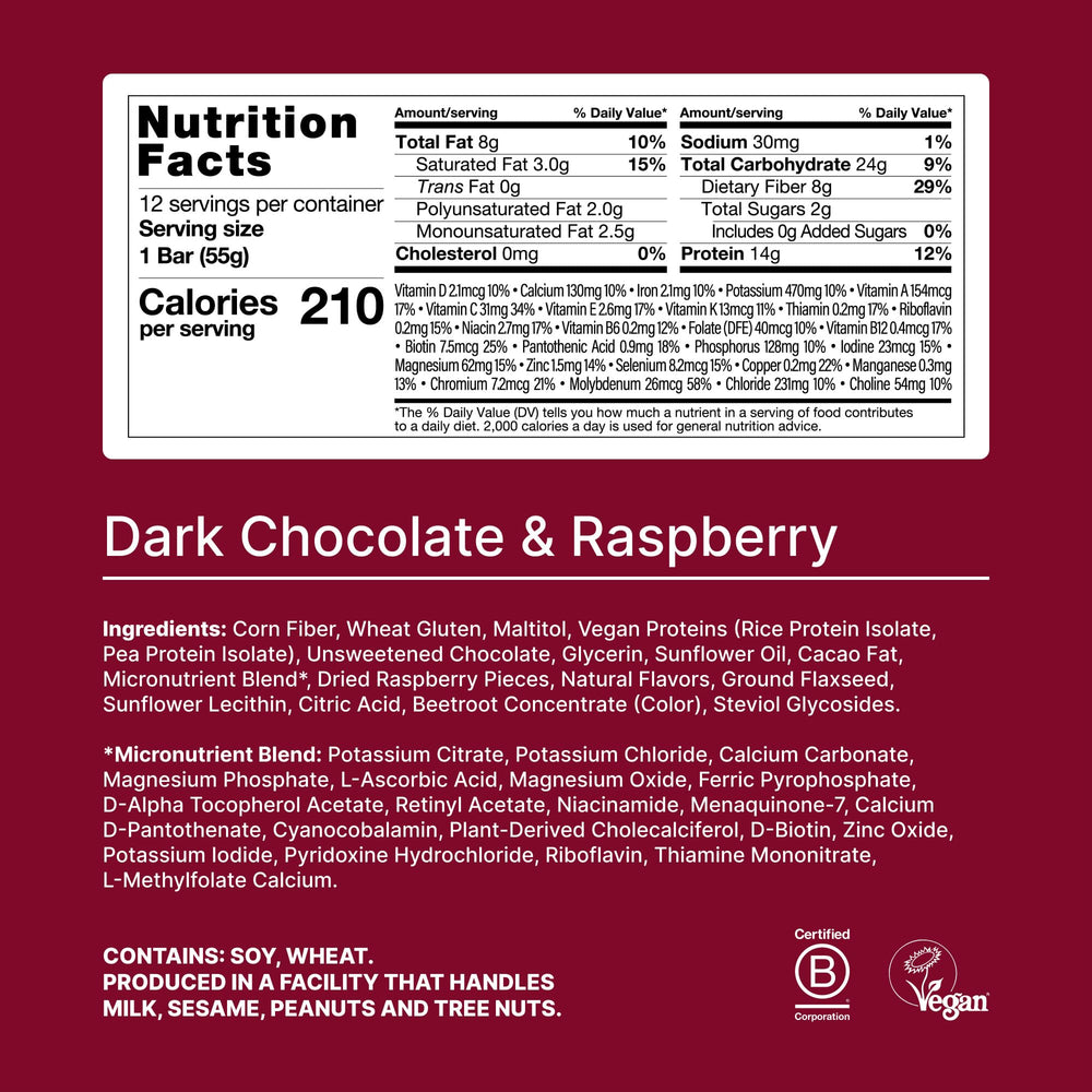 Huel dark chocolate raspberry coating close-up highlighting indulgent texture for a quick energy boost