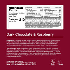Huel dark chocolate raspberry coating close-up highlighting indulgent texture for a quick energy boost