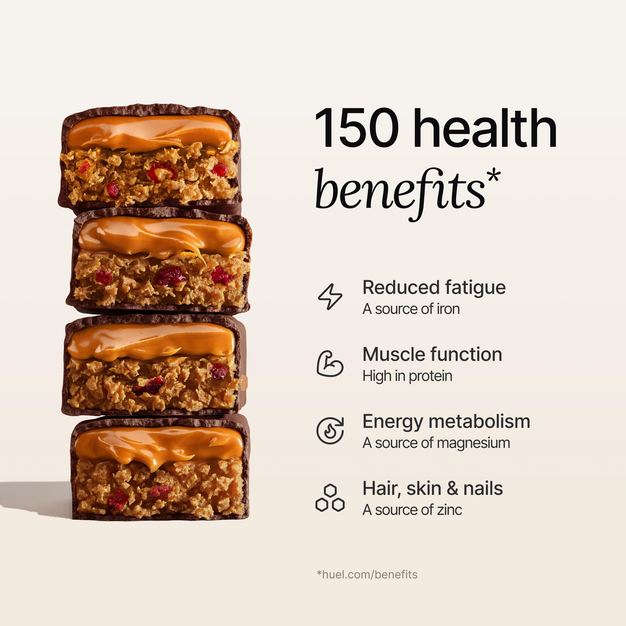 Huel bar ingredient panel underscores non-GMO, plant-based nutrition for mindful snacking