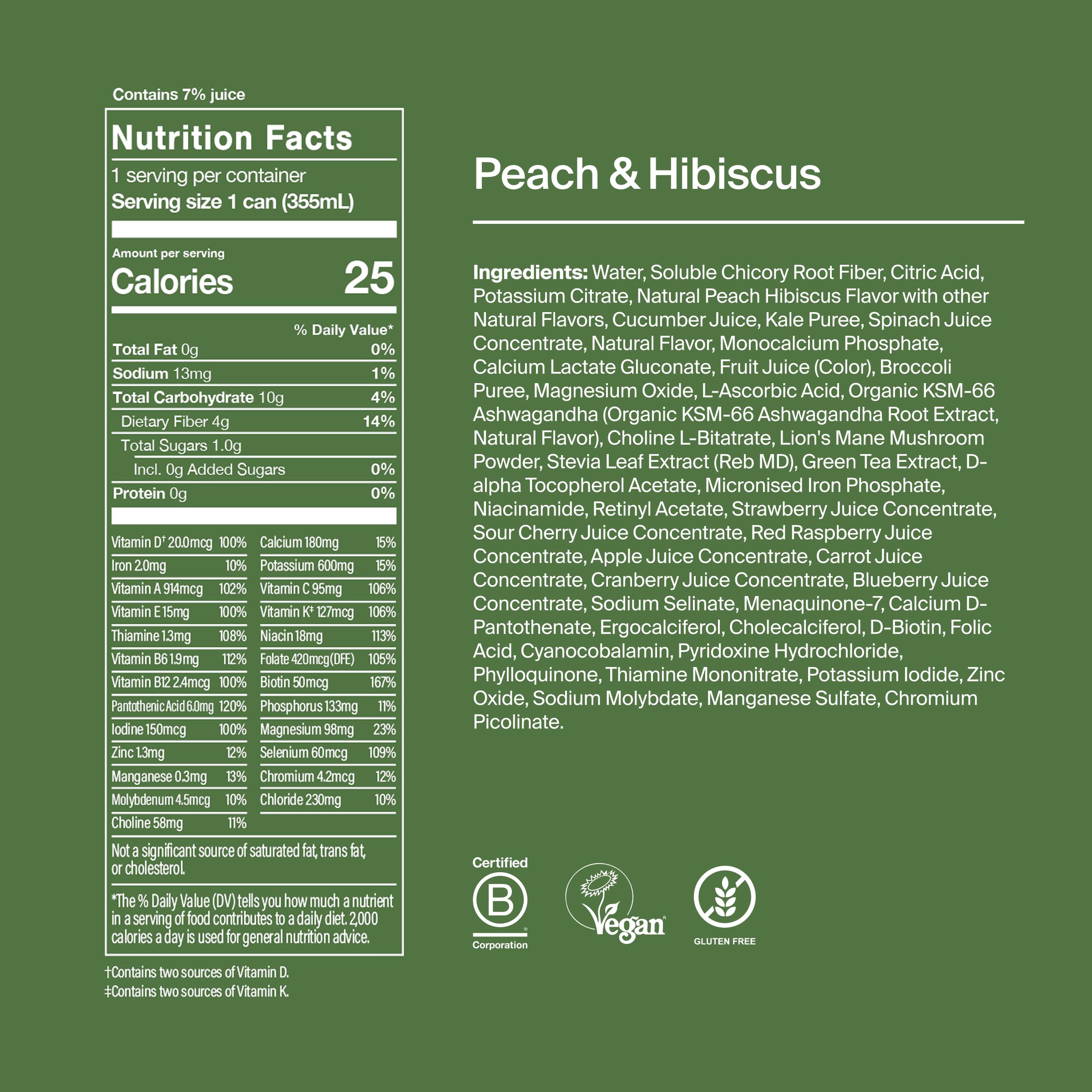 Morning routine scene with Huel Daily Greens Peach Hibiscus before breakfast