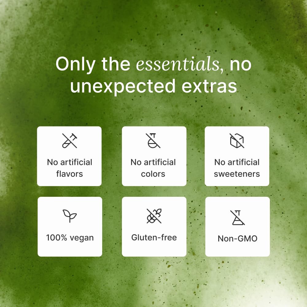 Huel Daily Greens Watermelon blends label visible with organic greens and botanicals