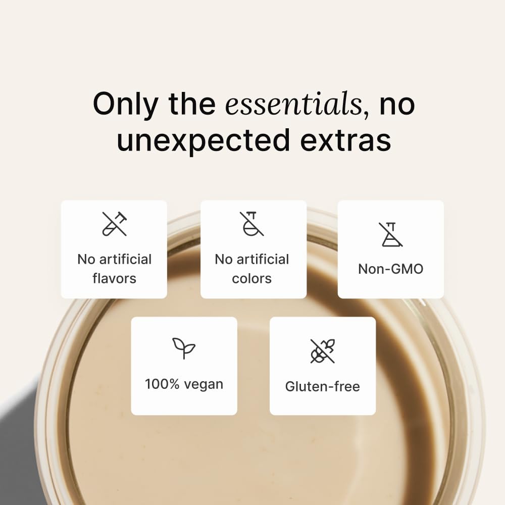 Huel nutrition label highlights 27 vitamins and minerals for daily balance.
