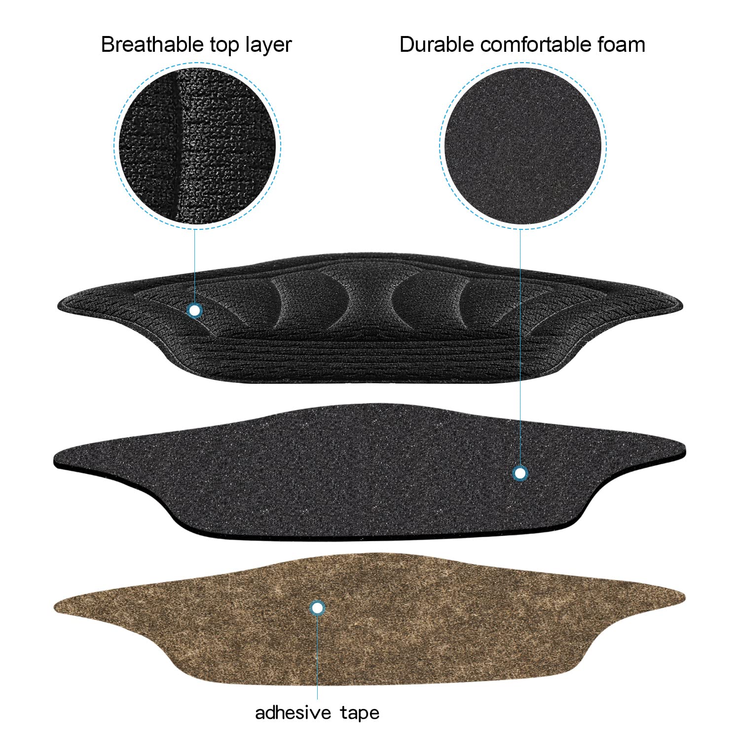 Huethy breathable leather-foam cushion stays cool and comfortable with wick-friendly design.