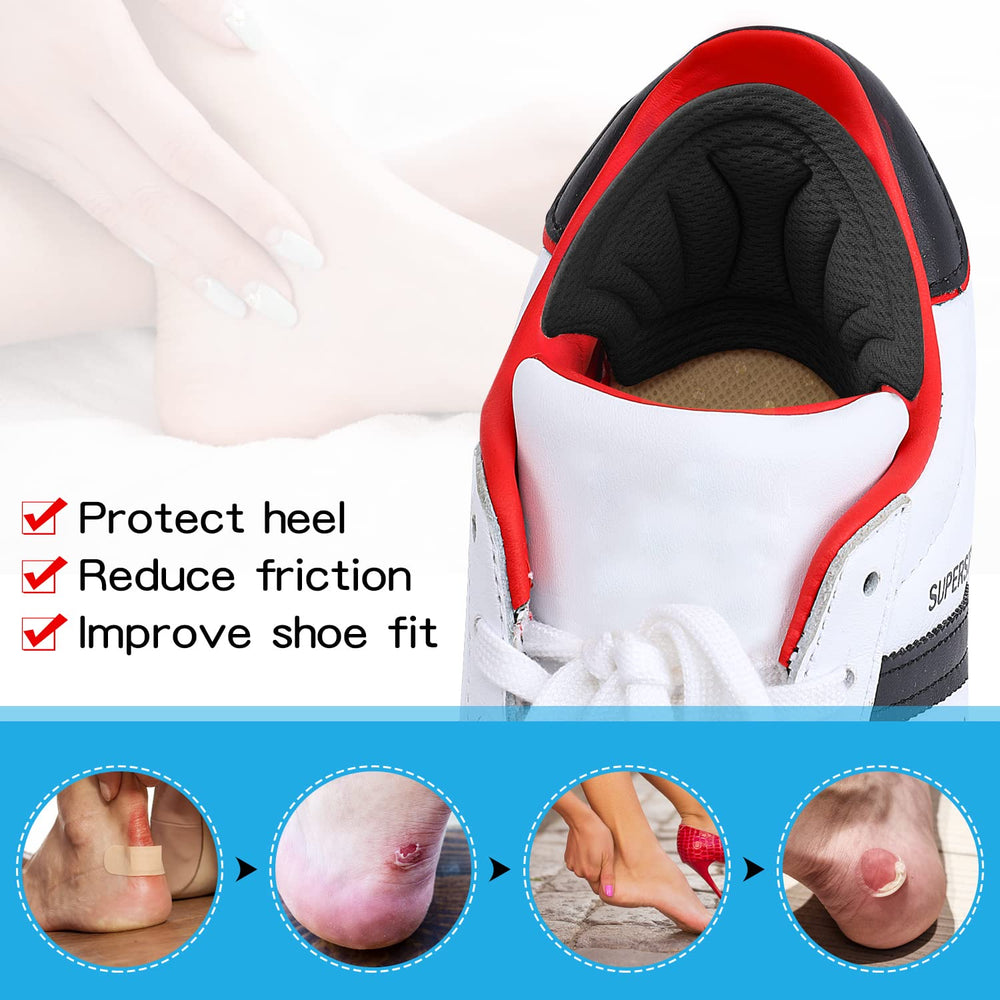 Huethy heel grips inserts secure your fit and prevent slipping in loose shoes.