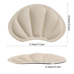 Huethy mesh grip pad keeps heel liners secure during long wear