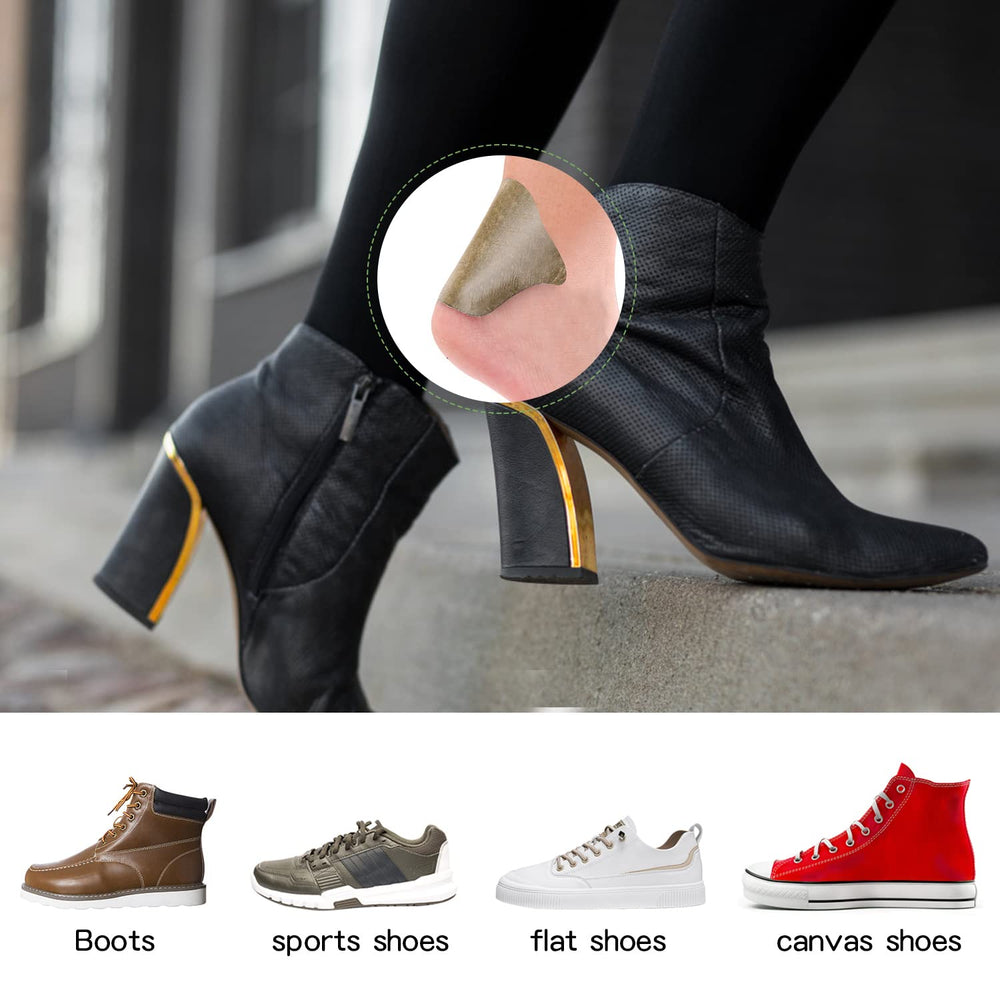 Huethy universal-fit heel pads adapt to most shoes for improved comfort.