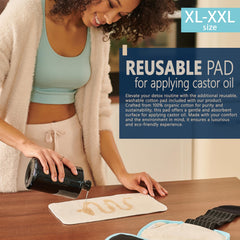 HUFL Castor Oil Pack Wrap leak-proof outer layer protects clothing