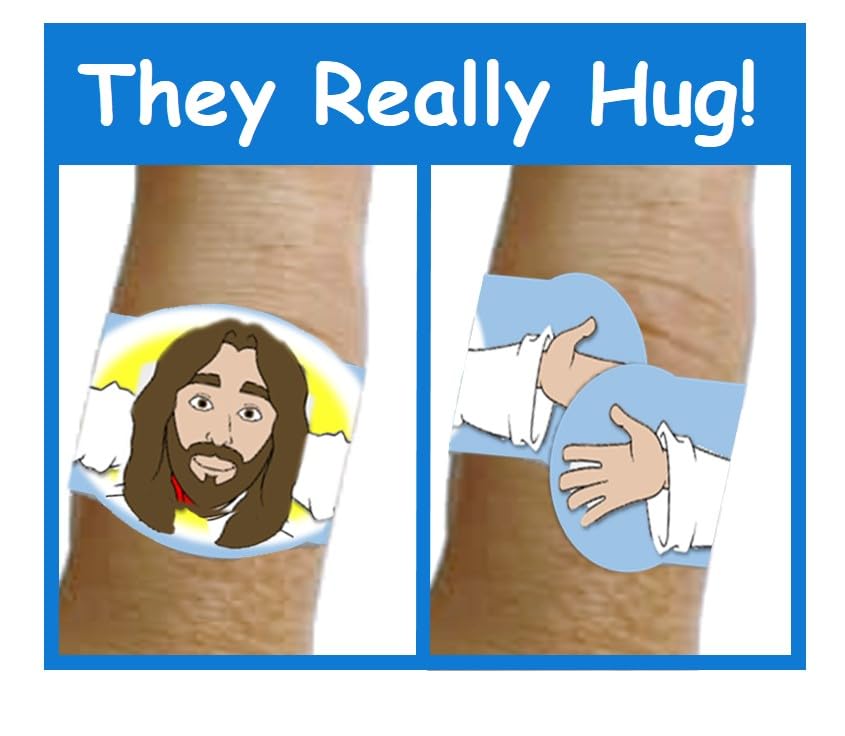 Healing Hugs bandages shown on arm wrap with comforting design and secure fit