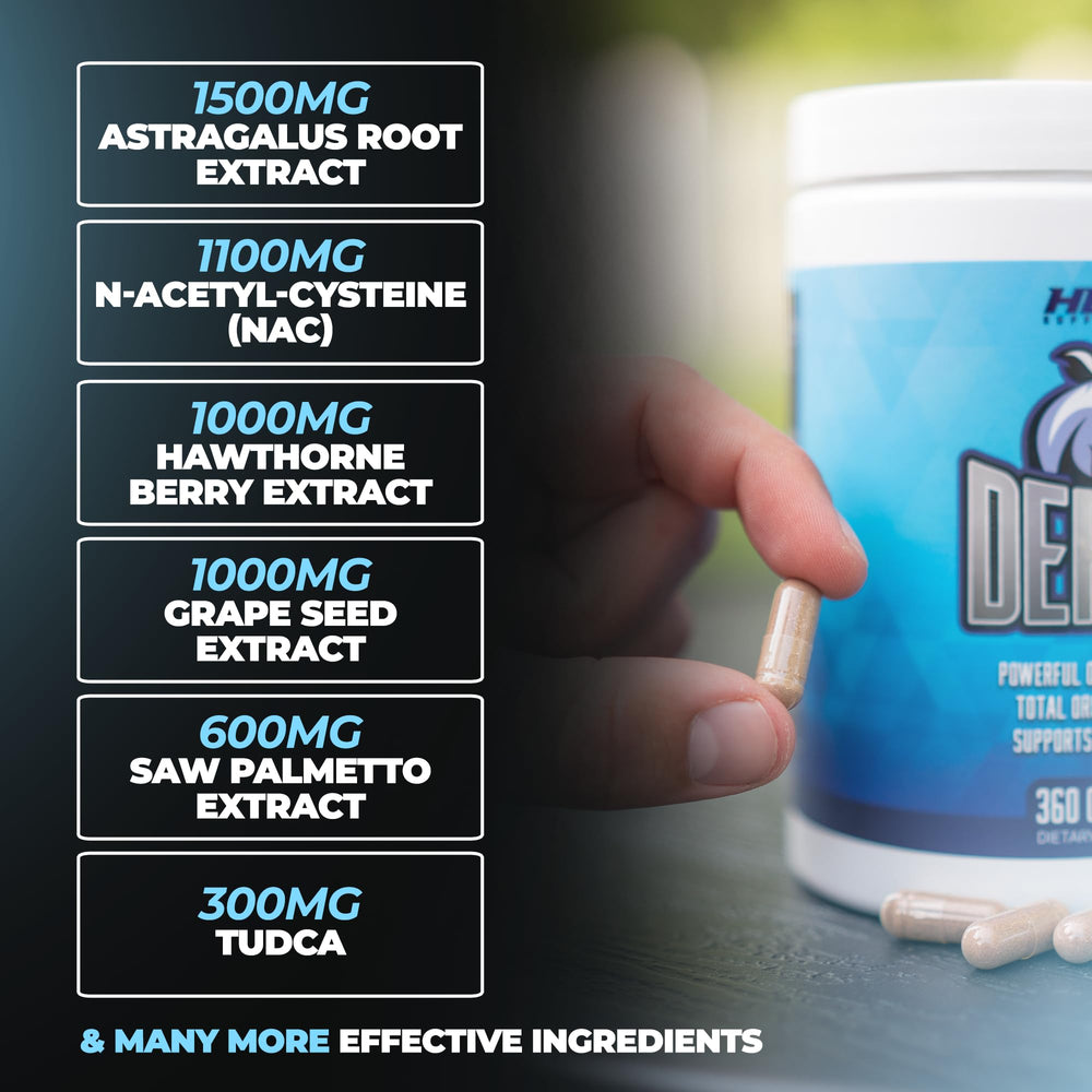 Huge Supplements Defend Cycle Support capsules close-up highlighting the easy-to-take form.