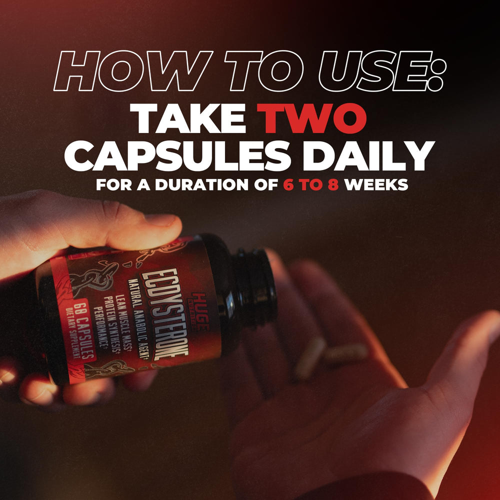 Huge Supplements Ecdysterone daily use scene conveys consistent performance potential.