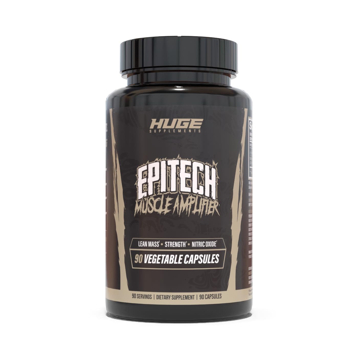 Huge Supplements Epitech Epicatechin bottle showcases premium lean-gains formula.