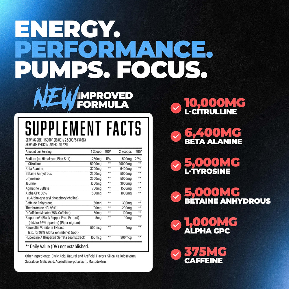 Huge Supplements Wrecked pre-workout canister front highlights premium formula for enhanced workouts