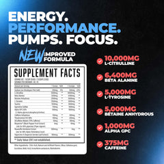 Huge Supplements Wrecked pre-workout canister front highlights premium formula for enhanced workouts