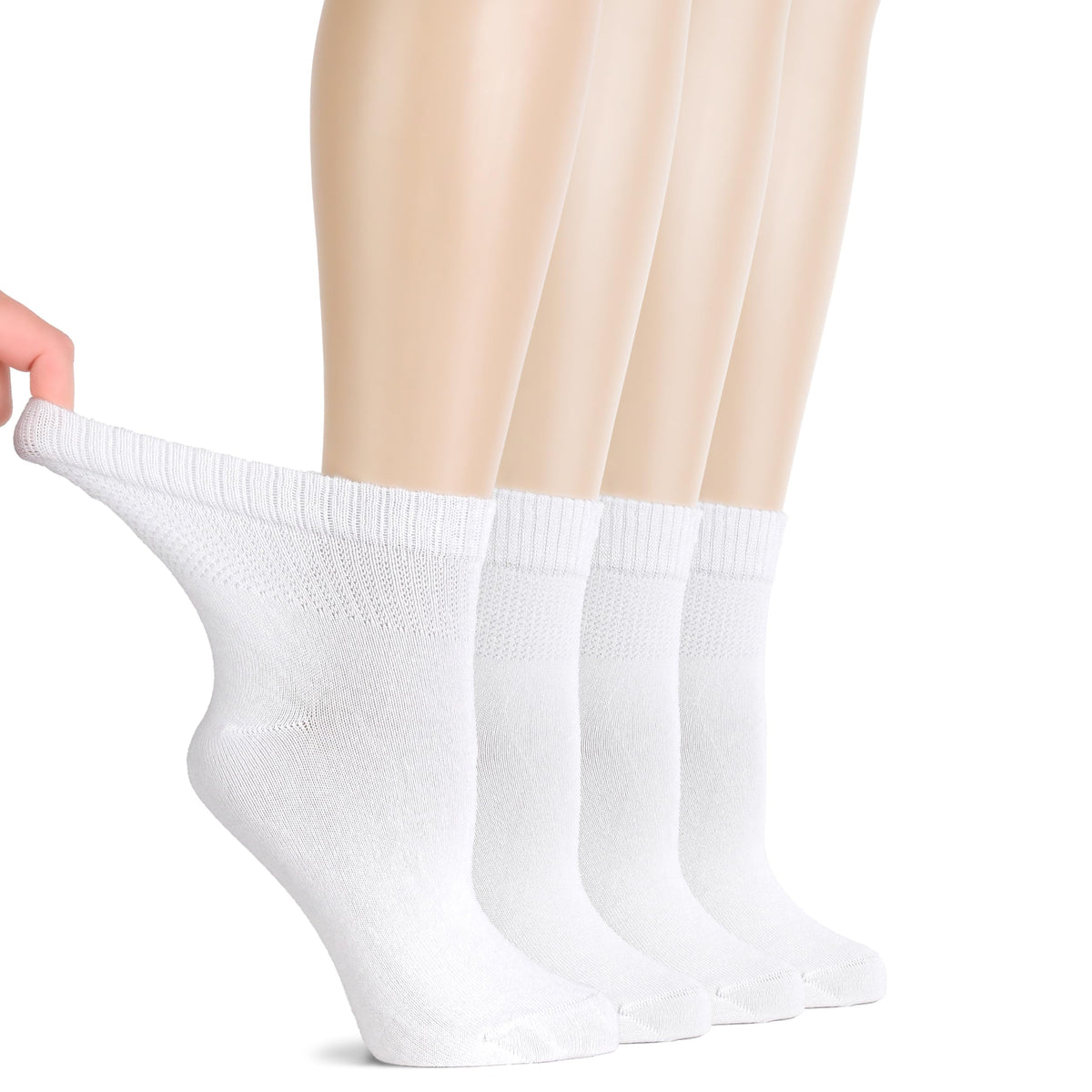 Hugh Ugoli bamboo diabetic socks close-up; ultra-soft fabric for comfort.