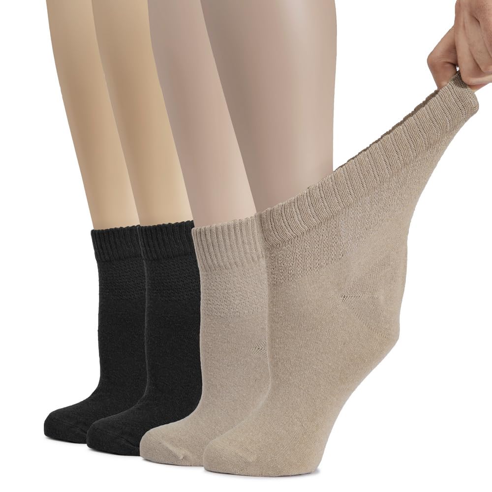 Hugh Ugoli diabetic ankle socks with loose top for easy wear and comfortable fit
