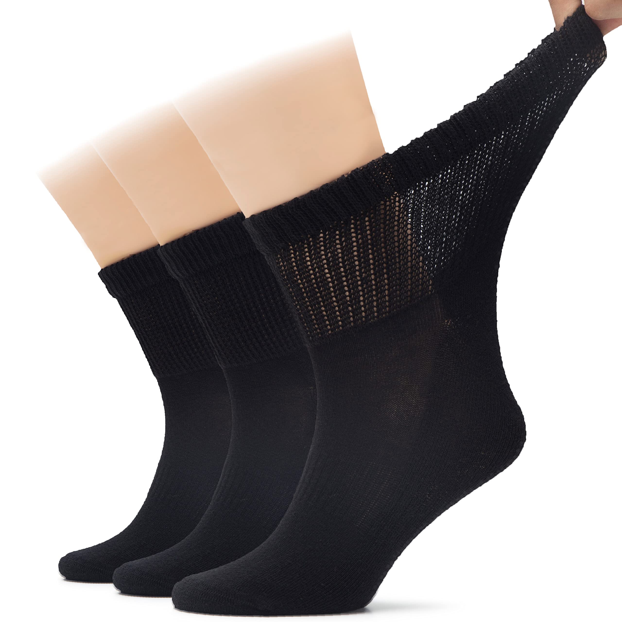 Hugh Ugoli diabetic ankle socks pack offers all-day comfort.