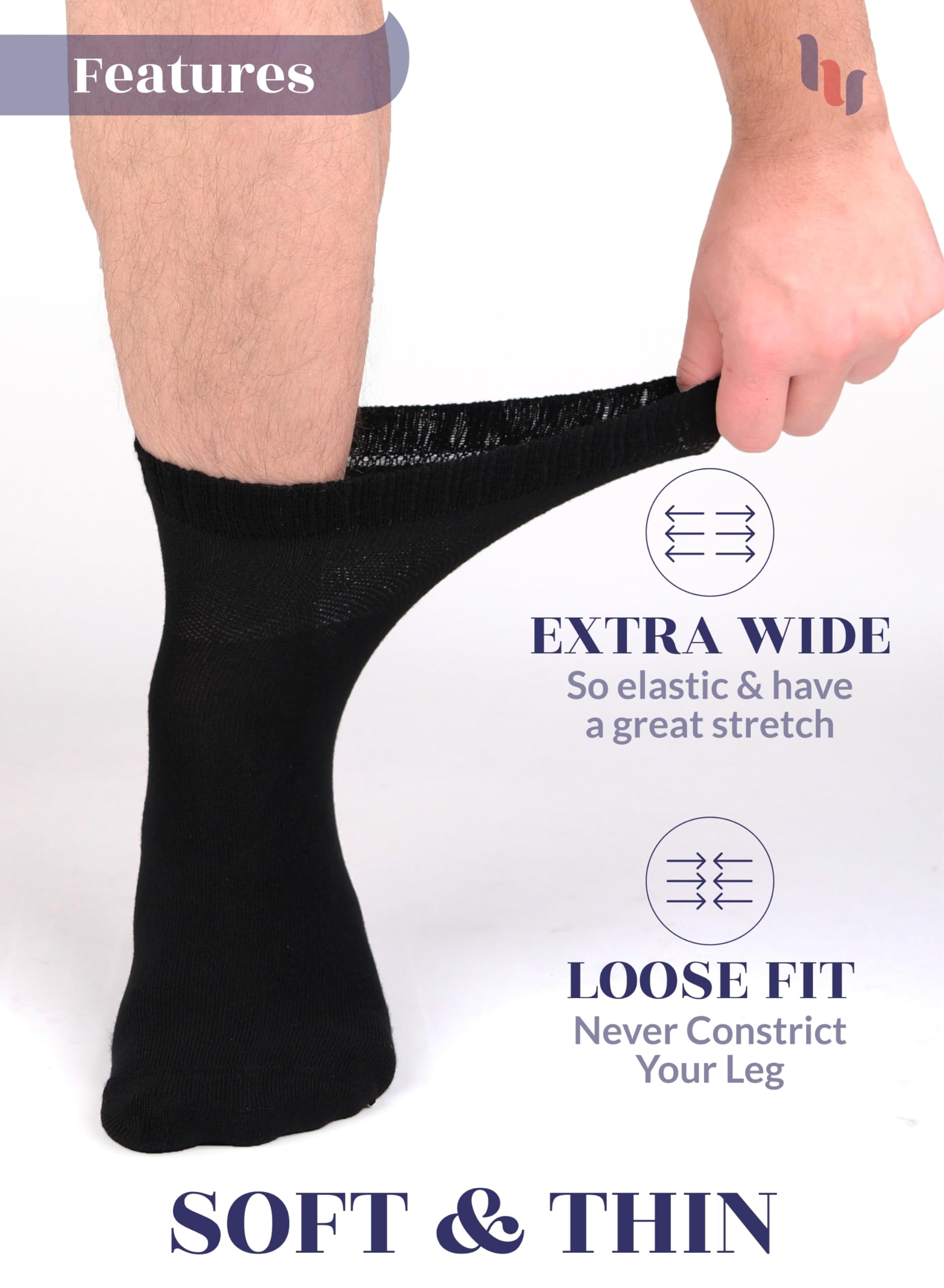 Hugh Ugoli bamboo rayon socks offer breathable comfort and moisture management