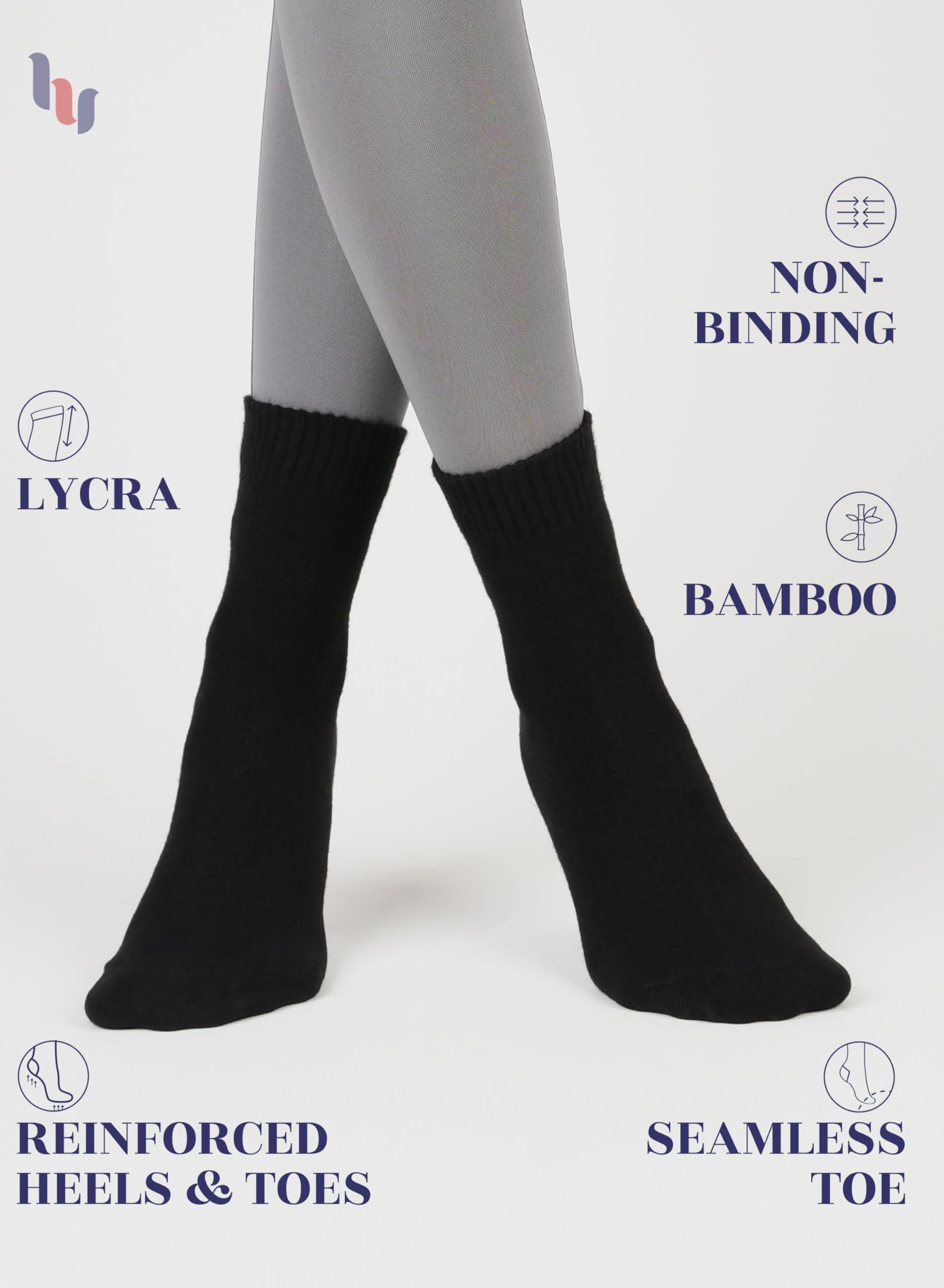 Hugh Ugoli diabetic socks close-up fabric reveals soft bamboo rayon texture