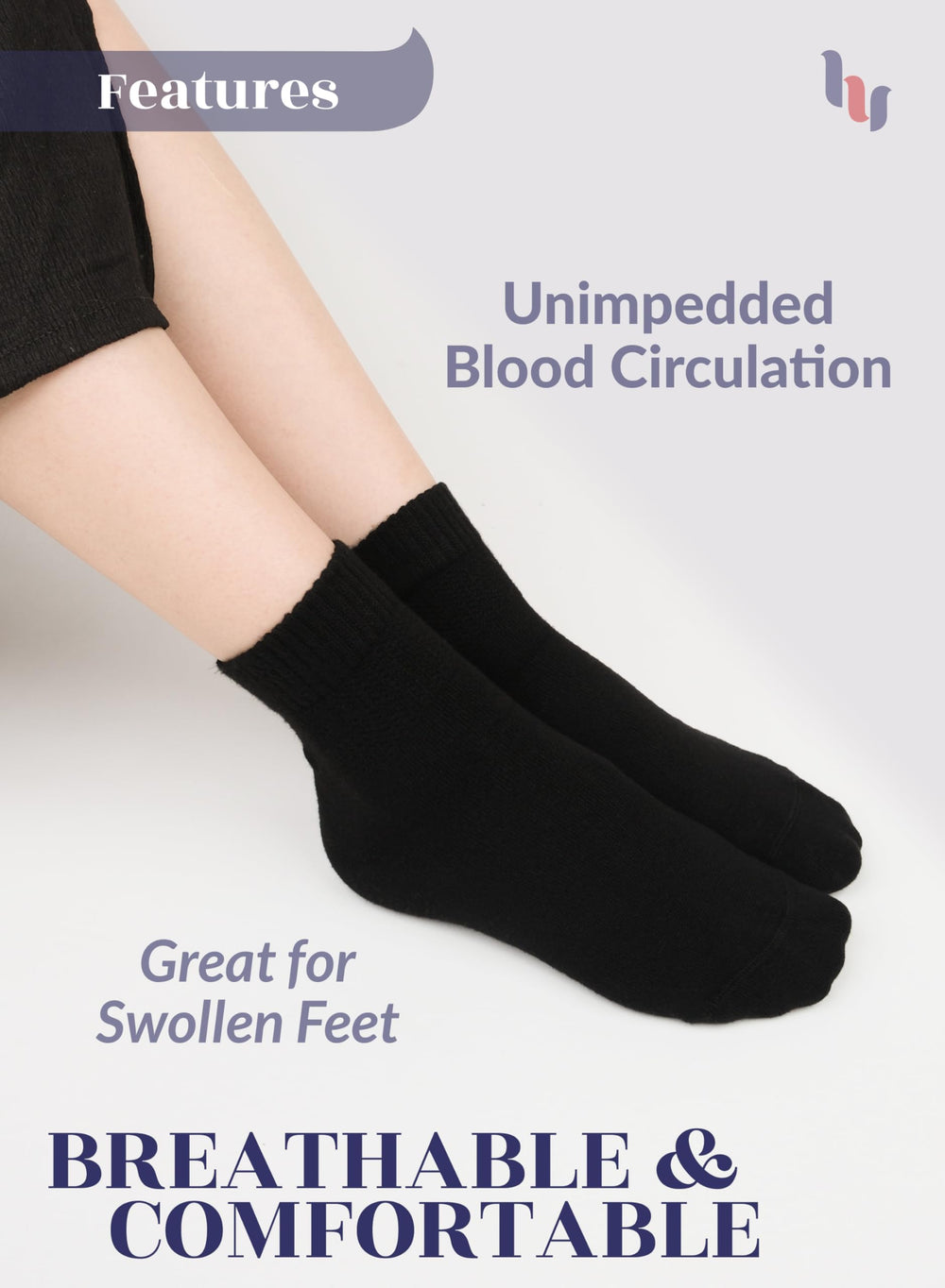 Hugh Ugoli black ankle socks pack, ideal for versatile everyday use.