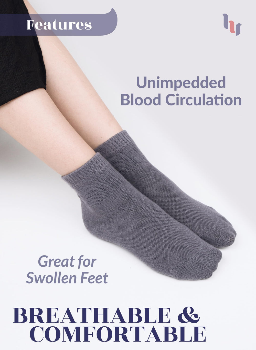 Hugh Ugoli breathable bamboo rayon with micromesh for dry feet in any season