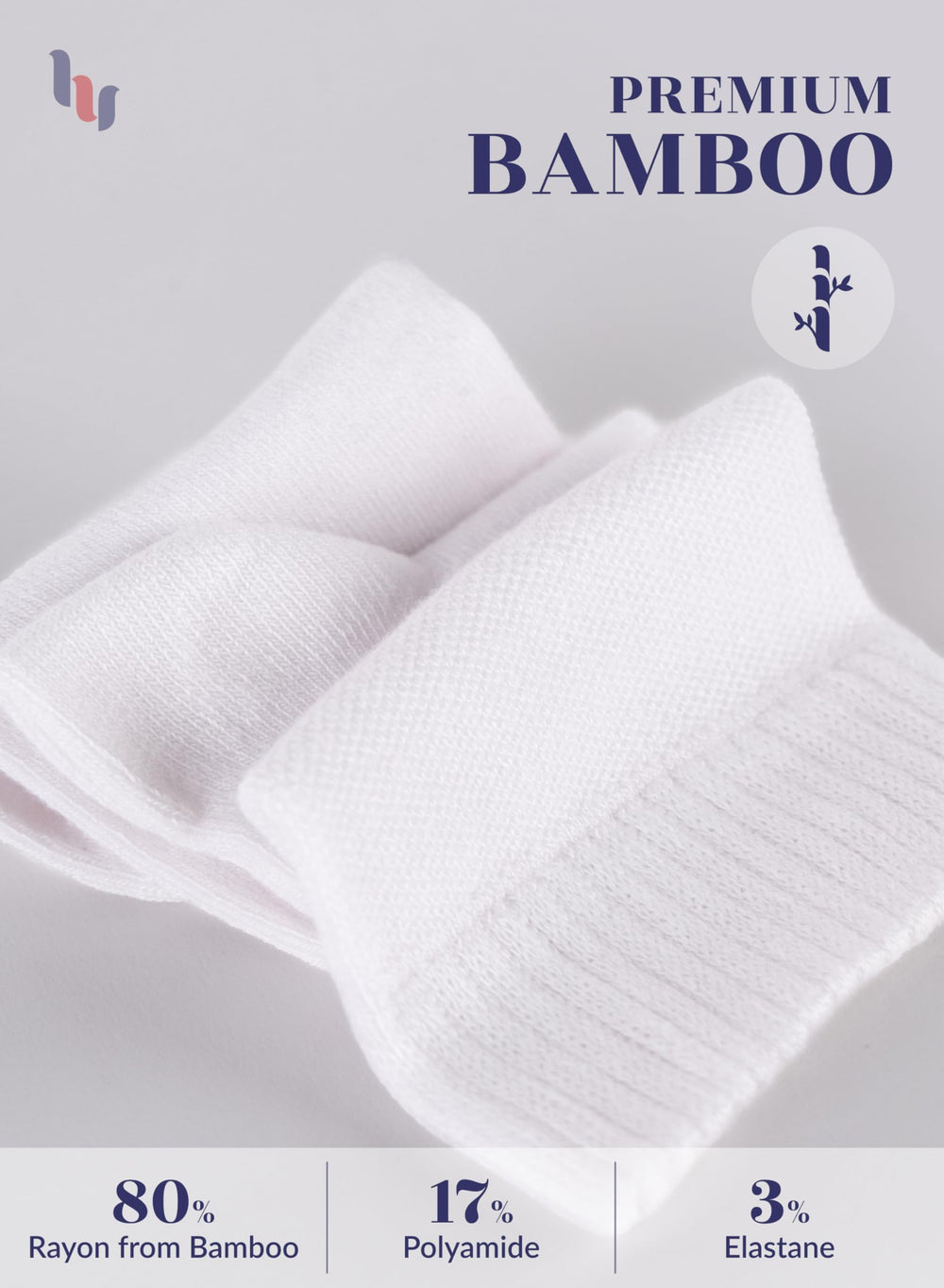 Hugh Ugoli bamboo socks are breathable with moisture-wicking properties.