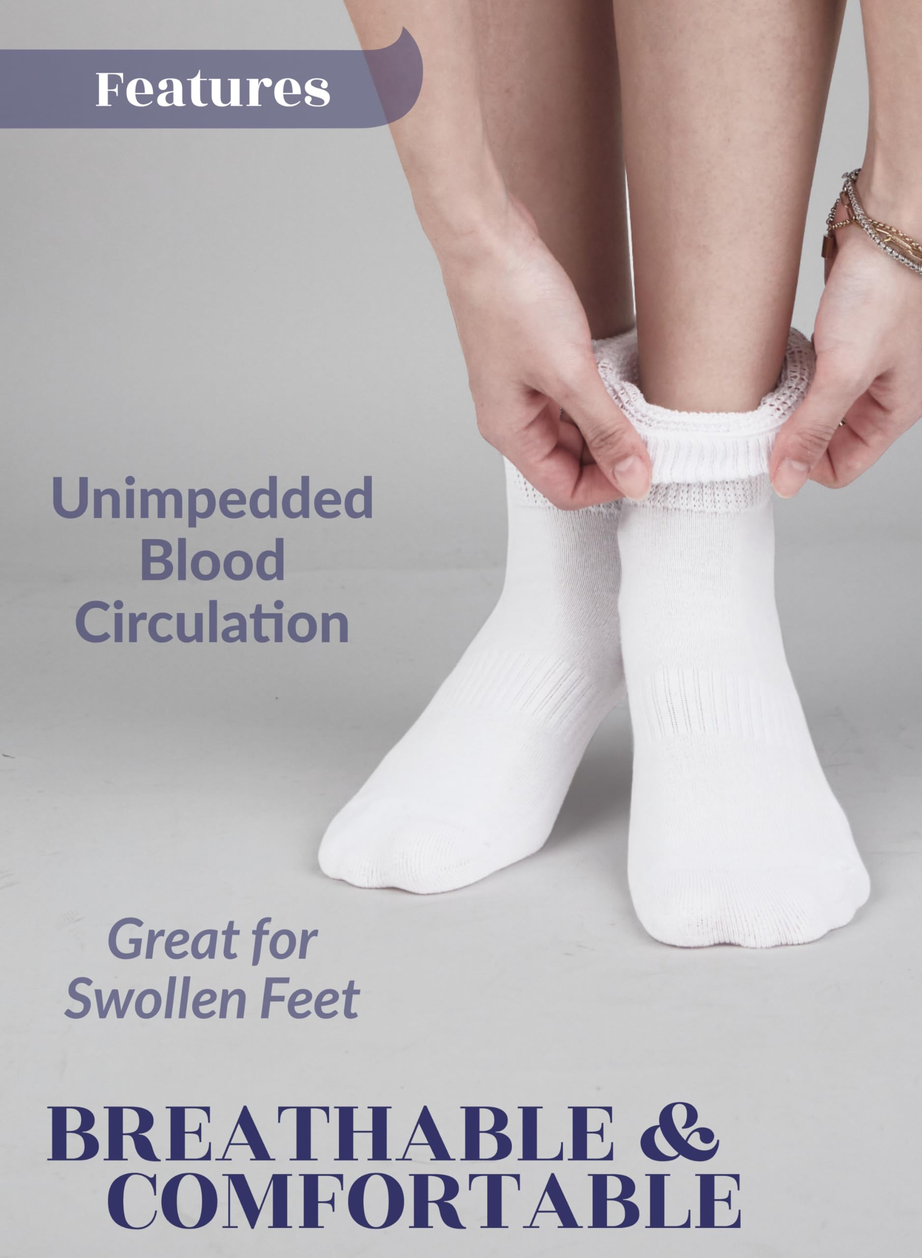 Hugh Ugoli moisture-wicking cotton keeps feet cool and dry